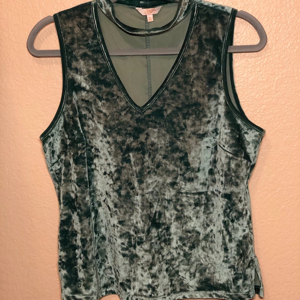 Velvet Aqua Green Tank